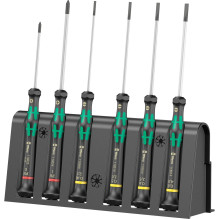 Wera 2035 / 6 B Elektronik-Schraubendrehersatz + Rack (Black / grün, 6-teilig, mit Black Point Spitze) Wera 2035 / 6 B Elektronik-Schraubendrehersatz + Rack (Black / grün, 6-teilig, mit Black Point Spitze)