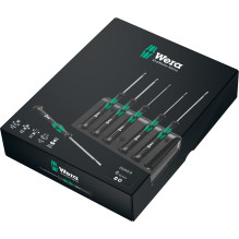 Wera 2035 / 6 B Elektronik-Schraubendrehersatz + Rack (Black / grün, 6-teilig, mit Black Point Spitze) Wera 2035 / 6 B Elektronik-Schraubendrehersatz + Rack (Black / grün, 6-teilig, mit Black Point Spitze)