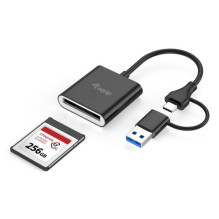 Equip Kartenleser CFexpress Type B USB-C / -A Adapt. 10Gbps Equip Kartenleser CFexpress Type B USB-C / -A Adapt. 10Gbps