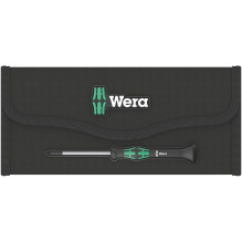 Wera Kraftform Kompakt Micro 12 ESD 1 Elektroniker-Schraubendrehersatz (Black / grün, 12-teilig)