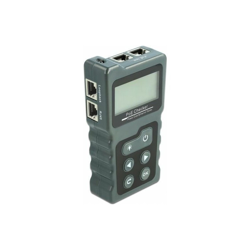 Delock LCD kabelių testeris RJ45 / PoE / DC
