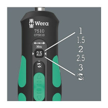 Wera Kraftform Safe-Torque Speed Drehmomeschraudr 1-3Nm 7510