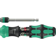 Wera Kraftform Kompakt 20 RA-R (Black / green, 6-teilig, 1 / 4", mit Ratschenfunktion und Rapidaptor Schnellwechsel Wera Kraftform Kompakt 20 RA-R (Black / green, 6-teilig, 1 / 4", mit Ratschenfunktion und Rapidaptor Schnellwechsel