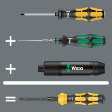 Wera Kraftform Kompakt 900 Set 1, mit Schlagschraubendreher (juoda / gelb, 1 / 4", 19-teilig) Wera Kraftform Kompakt 900 Set 1, mit Schlagschraubendreher (juoda / gelb, 1 / 4", 19-teilig)