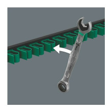 Wera 9630 Magnetleiste 6000 Joker 1 Maul-Ringratschen-Satz