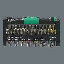 Wera Tool-Check 1 (Black / grün, 38-teilig, incl. 1 / 4" Bit-Ratsche) Wera Tool-Check 1 (Black / grün, 38-teilig, incl. 1 / 4" Bit-Ratsche)