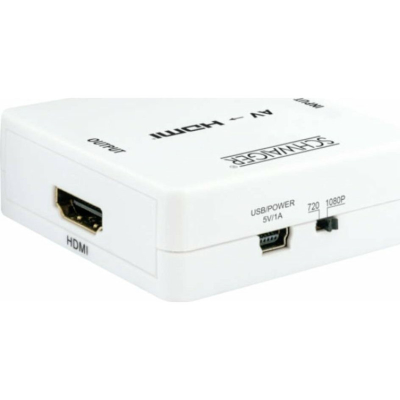 Schwaiger AV uz HDMI konvertorius 1920 x 1080 pikselių Full HD