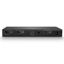 LINDY 2 Port HDMI 2.0 18G Skirstuvas su Audio LINDY 2 Port HDMI 2.0 18G Skirstuvas su Audio