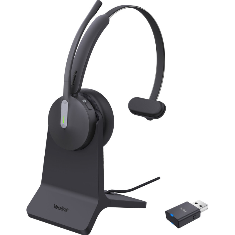 Yealink Headset WH64 Hybrid Mono Teams Headset including charging station