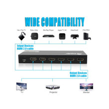 Equip Jungiklis HDMI2.0 5-In / 1-Out +Paparčio lova. 4K / 60Hz 18Gbps Equip Jungiklis HDMI2.0 5-In / 1-Out +Paparčio lova. 4K / 60Hz 18Gbps