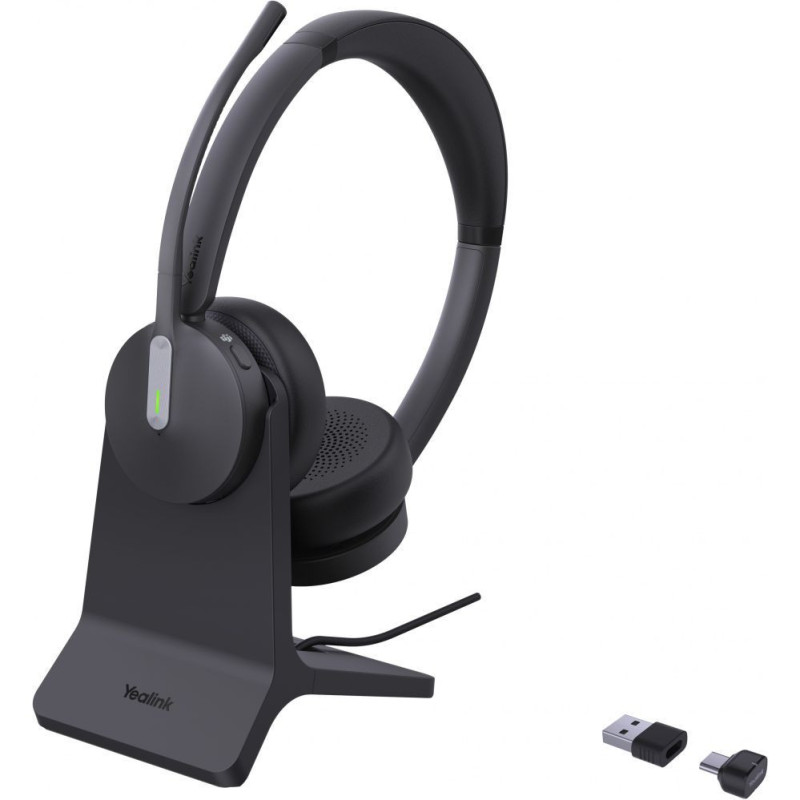 Ausinės Yealink Headset BH70 Dual Teams su USB-C / A įkrovimo stotele