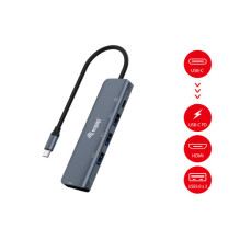Equip Dokas 5-1 USB-C- HDMI,3xUSB-A,100W USB-C 0.25m Equip Dokas 5-1 USB-C- HDMI,3xUSB-A,100W USB-C 0.25m
