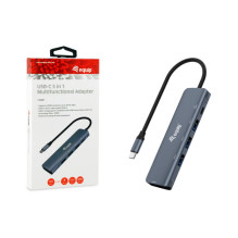 Equip Dokas 5-1 USB-C- HDMI,3xUSB-A,100W USB-C 0.25m Equip Dokas 5-1 USB-C- HDMI,3xUSB-A,100W USB-C 0.25m