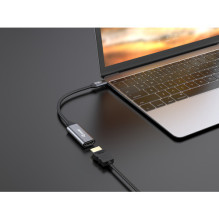 Equip Adapteris USB-C- HDMI2.0 St / Bu 4K / 60Hz 0.15m PVC Equip Adapteris USB-C- HDMI2.0 St / Bu 4K / 60Hz 0.15m PVC