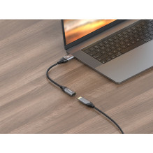 Equip 1.2 DisplayPort to HDMI cable 4K / 60Hz Silver / Blue 0.15m Equip 1.2 DisplayPort to HDMI cable 4K / 60Hz Silver / Blue 0.15m