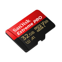 SanDisk Extreme PRO / micro SDHC / 32GB / UHS-I U3 / Class 10 / + Adaptér