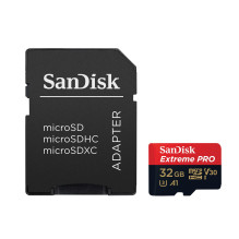 SanDisk Extreme PRO / micro SDHC / 32GB / UHS-I U3 / Class 10 / + Adaptér
