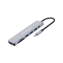 CONCEPTRONIC 7-1 dokas USB-C-HDMI / 3xUSB-A / SD / TF / + 25cm gr CONCEPTRONIC 7-1 dokas USB-C-HDMI / 3xUSB-A / SD / TF / + 25cm gr