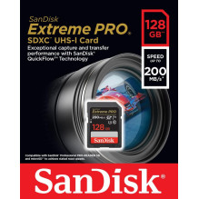 SD Extreme PRO UHS-I Card 128GB SanDisk SDXC SD Extreme PRO UHS-I Card 128GB SanDisk SDXC