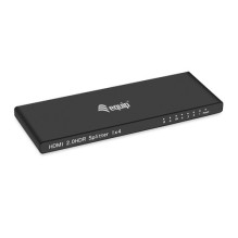 Equip HDMI2.0 4-Port Itin plonas skirstytuvas 4K / 60Hz Juoda Equip HDMI2.0 4-Port Itin plonas skirstytuvas 4K / 60Hz Juoda