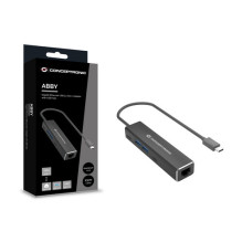 CONCEPTRONIC Adapteris USB-C3.2- 2.5GbE / 2xC / 2xA 5Gbs 0.15m sw CONCEPTRONIC Adapteris USB-C3.2- 2.5GbE / 2xC / 2xA 5Gbs 0.15m sw