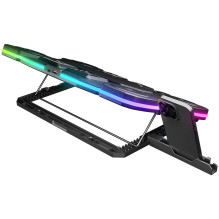 Dzesēšanas paliktnis Rampage GLACIERS50 spēļu klēpjdatoram 14-17", 2600RPM, Black Dzesēšanas paliktnis Rampage GLACIERS50 spēļu klēpjdatoram 14-17", 2600RPM, Black