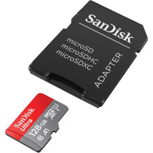 SanDisk Ultra 128 GB UHS-I Class 10 MicroSDXC Memory Card SanDisk Ultra 128 GB UHS-I Class 10 MicroSDXC Memory Card