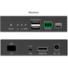 DIGITUS HDMI Fiber IP imtuvas 4K / 60Hz Juodas DIGITUS HDMI Fiber IP imtuvas 4K / 60Hz Juodas