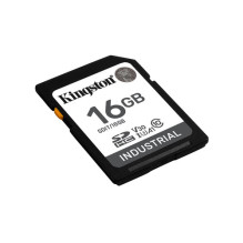 16 GB SDHC karta Kingston Industrial SD Class 10 UHS-I U3 V30 A1 pSLC