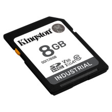 SD kortelė 8GB Kingston SDHC Industrial -40C iki 85C mažmeninė prekyba SD kortelė 8GB Kingston SDHC Industrial -40C iki 85C mažmeninė prekyba