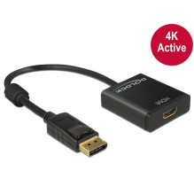 DeLOCK Adapteris Displayport 1.2 HDMI Buchse 4K (juodas, 20 cm) DeLOCK Adapteris Displayport 1.2 HDMI Buchse 4K (juodas, 20 cm)
