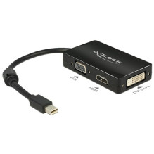 Kabelis Delock DELOCK Adapterkabel mini DisplayPort Stecker 1 x VGA + 1 x HDMI + 1 x DVI 24+1 schwarz Kabelis Delock DELOCK Adapterkabel mini DisplayPort Stecker 1 x VGA + 1 x HDMI + 1 x DVI 24+1 schwarz