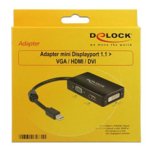 DELOCK Mini DP ekrano prievado adapteris – D-Sub15 / HDMI / DV DELOCK Mini DP ekrano prievado adapteris – D-Sub15 / HDMI / DV