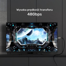 Kabel optyczny HDMI 2.1 AOC 8K 120Hz 5m C11085GY03-5M