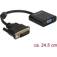 DELOCK DVI Adapter DVI(24+1) - D-Sub15 St / Bu DELOCK DVI Adapter DVI(24+1) - D-Sub15 St / Bu