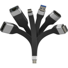 Techly Typ C į Displayport / F lanksčioji jungtis Techly Typ C į Displayport / F lanksčioji jungtis