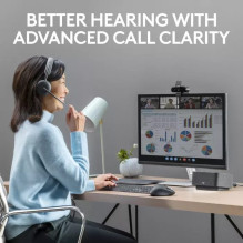 Logitech for business Headset Zone wireless 2 Teams version with receiver (981-001152) (981001152)