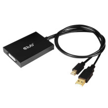 Club3D Mini DisplayPort to DVI-D Adapter (Active Dual) Male / Female retail Club3D Mini DisplayPort to DVI-D Adapter (Active Dual) Male / Female retail