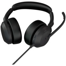 Jabra Evolve2 50 MS stereofoninės laidinės ausinės, juodos, USB-A / C Jabra Evolve2 50 MS stereofoninės laidinės ausinės, juodos, USB-A / C