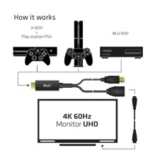 Club3D Adapter HDMI 2.0 DP 1.2 4K60Hz HDR active St / Bu retail Club3D Adapter HDMI 2.0 DP 1.2 4K60Hz HDR active St / Bu retail