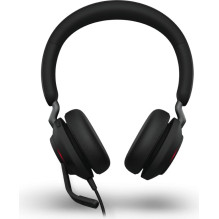 Jabra Evolve2 40 SE stereo ausinės, juodos – UC versija, USB-C / A, „Busylight“ Jabra Evolve2 40 SE stereo ausinės, juodos – UC versija, USB-C / A, „Busylight“