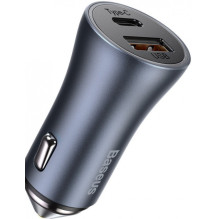 Baseus Automobilinis įkroviklis Golden Contactor Pro Dvigubas greitas įkroviklis U+C, PD 3.0, QC 4+, SCP FCP AFC (su USB Baseus Automobilinis įkroviklis Golden Contactor Pro Dvigubas greitas įkroviklis U+C, PD 3.0, QC 4+, SCP FCP AFC (su USB