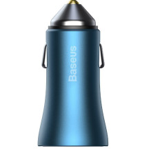 Baseus Car Charger Golden Contactor Pro Dual Quick Charger U+C, PD 3.0, QC 4+, SCP FCP AFC (with Type-C - Lightning 1m B