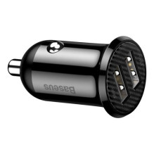 Baseus Car Charger Grain Pro Dual USB 4.8A Black (CCALLP-01)