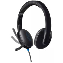 Logitech USB ausinės H540 (juoda, mažmeninė) Logitech USB ausinės H540 (juoda, mažmeninė)