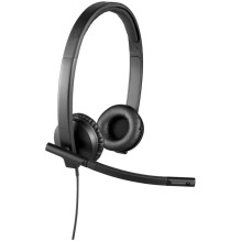 LOGITECH H570e „Mono Teams“ versijos ausinės su mikrofonu, juodos LOGITECH H570e „Mono Teams“ versijos ausinės su mikrofonu, juodos