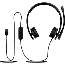 USB AUSINĖS STEREO H570E USB-A / KOMANDOS VERSION-BLACK-EMEA28I-935