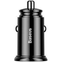 Baseus Automobilinis įkroviklis apvalus plastikinis A+A dvigubas greitasis įkrovimas 3.0 30W Black (CCALL-YD01) Baseus Automobilinis įkroviklis apvalus plastikinis A+A dvigubas greitasis įkrovimas 3.0 30W Black (CCALL-YD01)