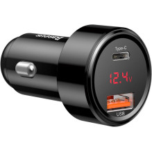 Baseus automobilių įkroviklis Magic Series PPS skaitmeninis ekranas (Type-C PD+Išmanus QC) 45W Black CCMLC20C-01 Baseus automobilių įkroviklis Magic Series PPS skaitmeninis ekranas (Type-C PD+Išmanus QC) 45W Black CCMLC20C-01