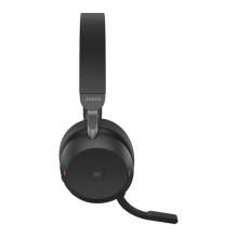 Jabra Evolve2 75 Juoda - USB-C, MS-Teams su įkrovimo stotele